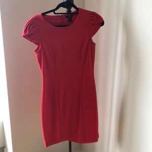 Red cap sleeve dress